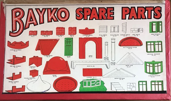 two floors size 11x7-hole Bayko spare parts
